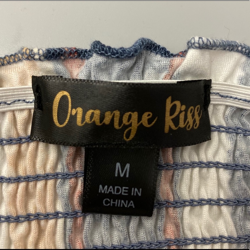 Sweater top, ruffled, used once, Orange Riss, M - Picture 6 of 7